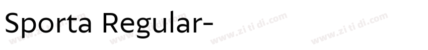 Sporta Regular字体转换